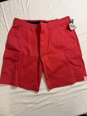 Dockers Red and Navy Stretch Waistband Shorts